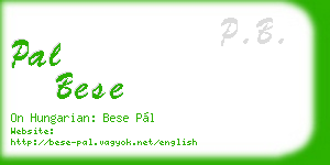 pal bese business card